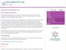 Tablet Screenshot of nfbsharebraille.org